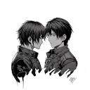 Levi and Hanji's farewell from Attack on Titan manga tattoo design idea