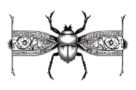 ancient egyptian symbols and beetle armband tattoo tattoo design idea