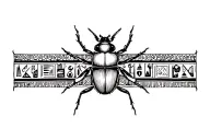 ancient egyptian symbols and beetle armband tattoo tattoo design idea