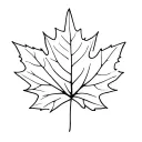 maple leaf morphing tattoo design idea
