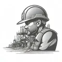 construction tattoo design idea