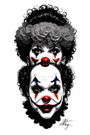 clown Chola with tattoo design idea