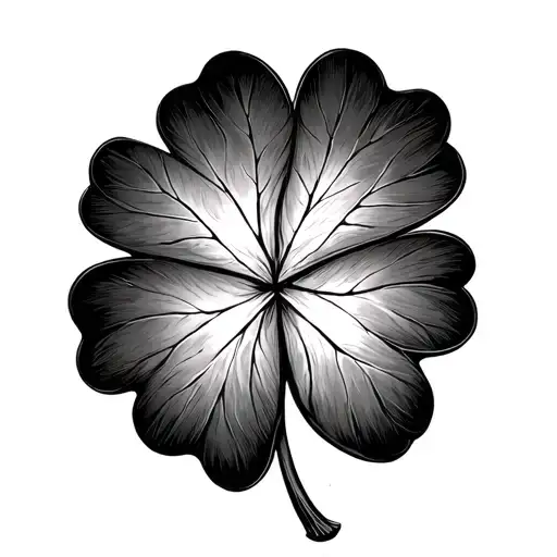 the words" Hearts on fire and crazy dreams- Beautiful crazy- Memories are made of" inside of A five leaf clover tattoo design idea