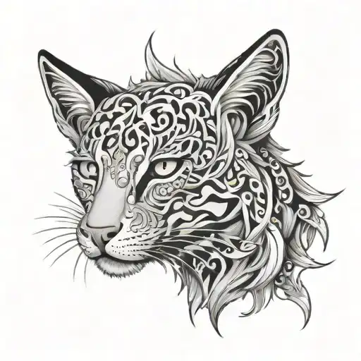 feral five tattoo design idea