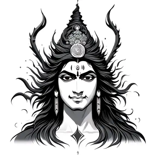 Mahakal tattoo design idea