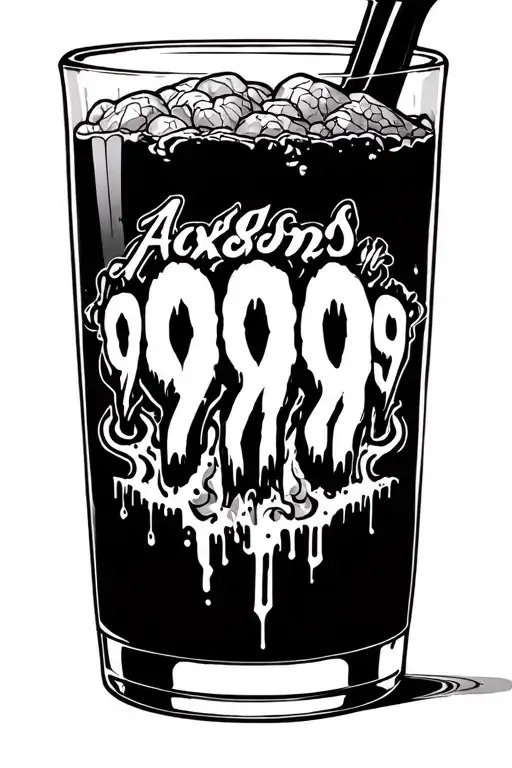 999 and abyss juice wrld 999 anxiety tattoo design idea