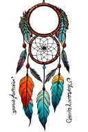 Dreamcatcher tattoo design idea