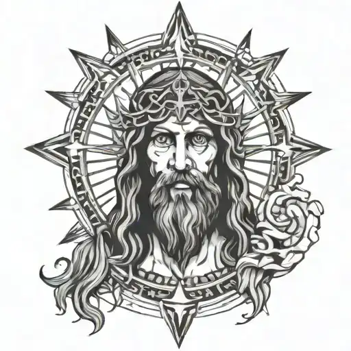 ave christus rex tattoo design idea