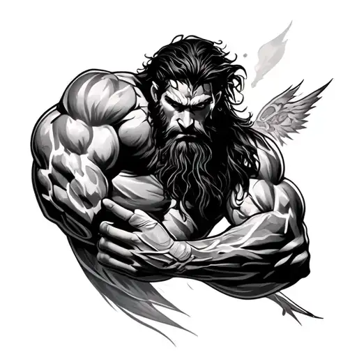 Samson tattoo design idea