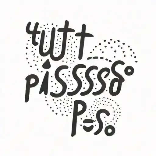 "Everything passes" text tattoo design idea