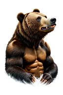 Wagner on the bicep, Roman numeral October 30 2022, grizzly bear,  tattoo design idea