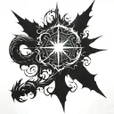 Bloodborne style tattoo tattoo design idea