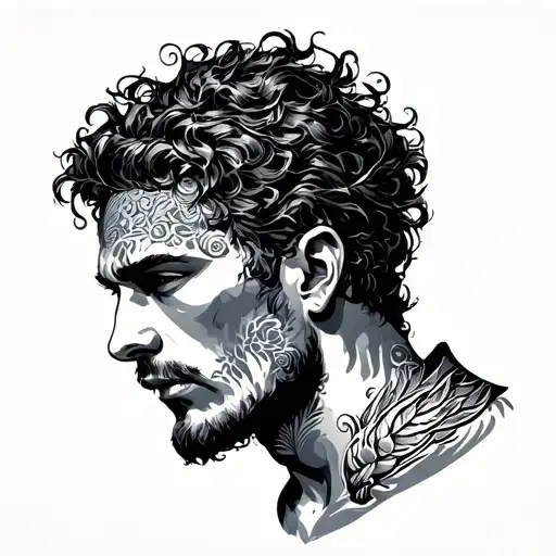 man born 1997 engraved tattoo design idea