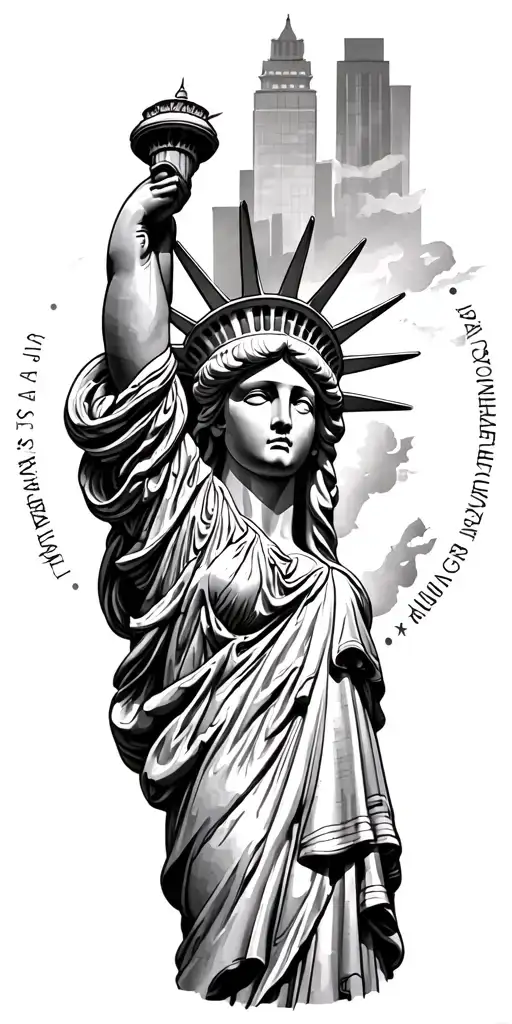 9/11 remembrance and patriotic arm sleeve mh 53 Pave Low lady liberty and constitution  tattoo design idea