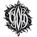 Two Word Ambigram Generator tattoo design idea