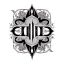 Two Word Ambigram Generator tattoo design idea