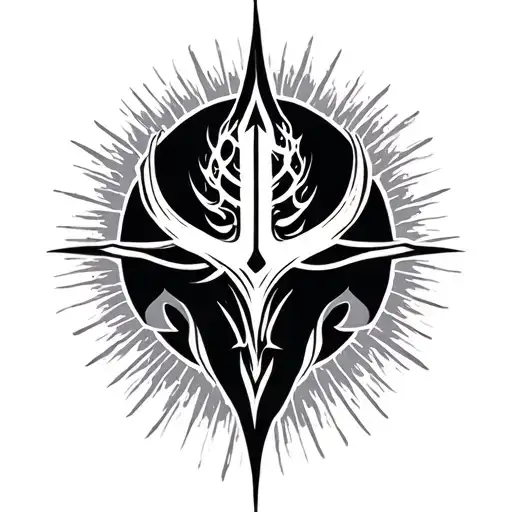 Strong Mind symbol tattoo design idea