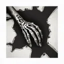 skeleton hand tattoo design idea