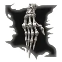 skeleton hand tattoo design idea