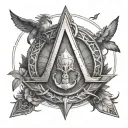 assassin' creed Odyssey symbol  tattoo design idea