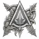 assassin' creed Odyssey symbol  tattoo design idea
