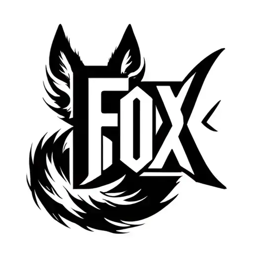 "Fox Box" "Fox Box" in the shape of a fox tail tattoo design idea
