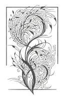 wind tattoo design idea