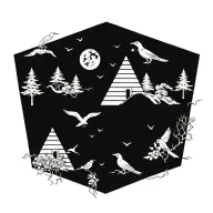 snake wrapped loosely pyramid,trees,roses,crows,24,9,moons,waterfalls, tattoo design idea