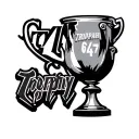 Sand dune in connection with the 4L trophy and crew number 647 and the 4L Trophy writing font tattoo design idea