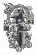 Egyptian Hieroglyphs tattoo design idea