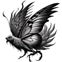 Phoenix Butterfly tattoo design idea