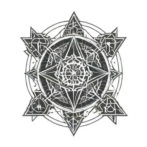 arcane sigil tattoo design idea