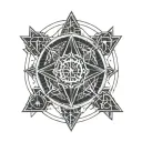 arcane sigil tattoo design idea