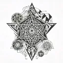 arcane sigil tattoo design idea