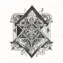 arcane sigil tattoo design idea