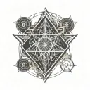 arcane sigil tattoo design idea