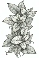 spearmint tattoo design idea
