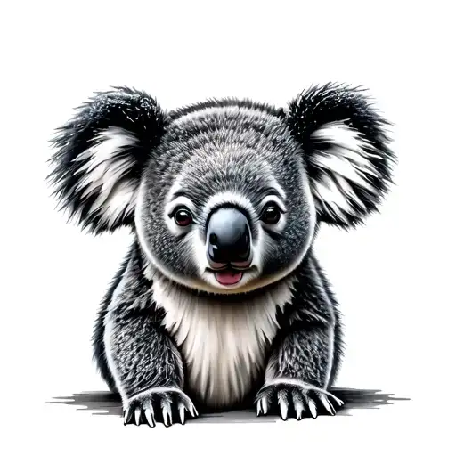 Koala Bear tattoo design idea