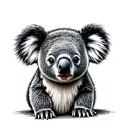 Koala Bear tattoo design idea