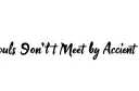 "Souls Dont Meet by Accident
" tattoo design idea