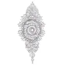 lace design tattoo design idea