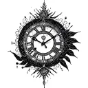time, reborn, changes, faith, love, lucky tattoo design idea