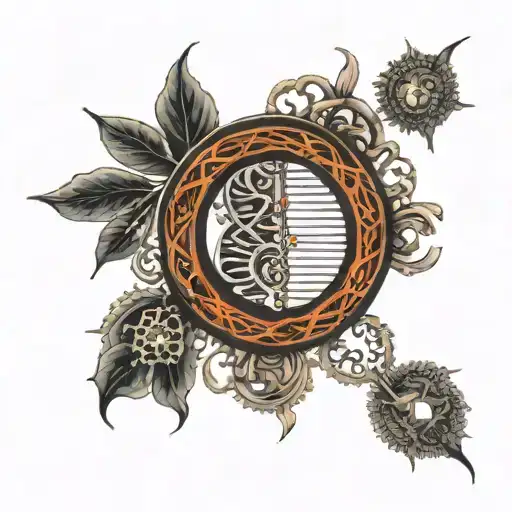 circular DNA, nematodes tattoo design idea