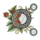 circular DNA, nematodes tattoo design idea