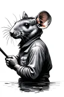 palay rise,workers,hidden rat,sun,river, tattoo design idea