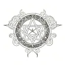 wiccan tattoo tattoo design idea