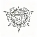wiccan tattoo tattoo design idea