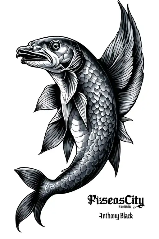 Pisces KansasCity Anthony tattoo design idea