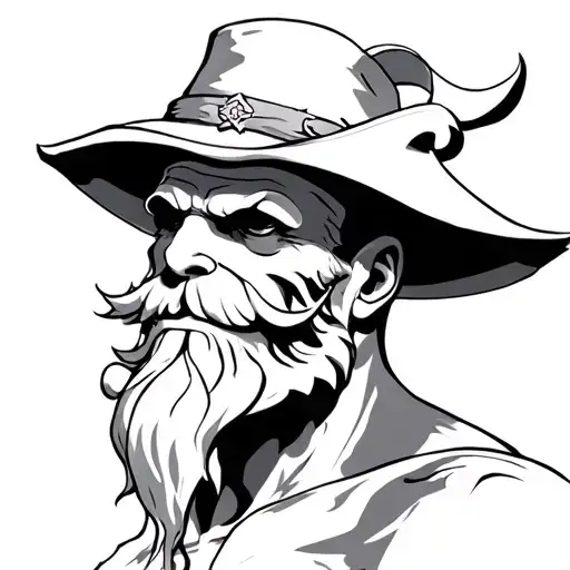 Whitebeard tattoo design idea