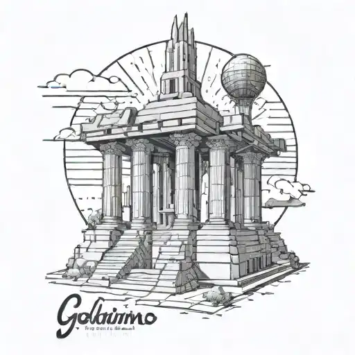 monument solariums from Goiás Brazil tattoo design idea
